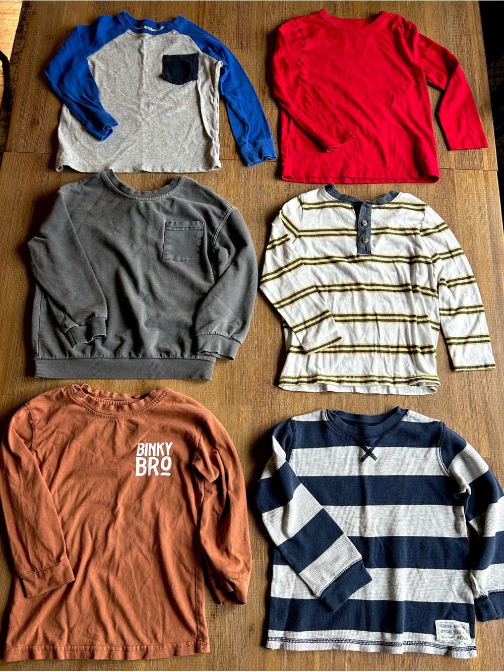 6pc Lot of 4T Long-Sleeve T’s - Picture 3 of 4